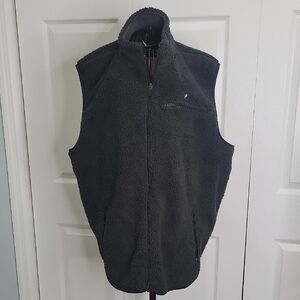 Tailor Vintage Charcoal Fleece Vest Men's Size XL NWT
